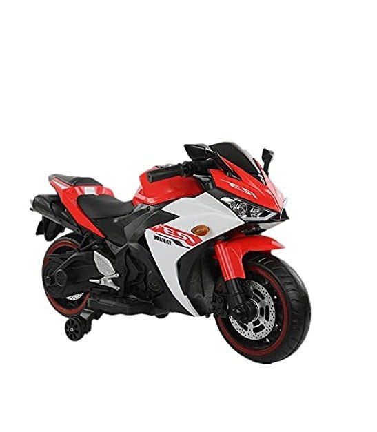 Battery Operated Bike For Kids| R3 Mountain Battery Operated Ride On Motor Bike for Kids, 2 to 7 Years, Red & White