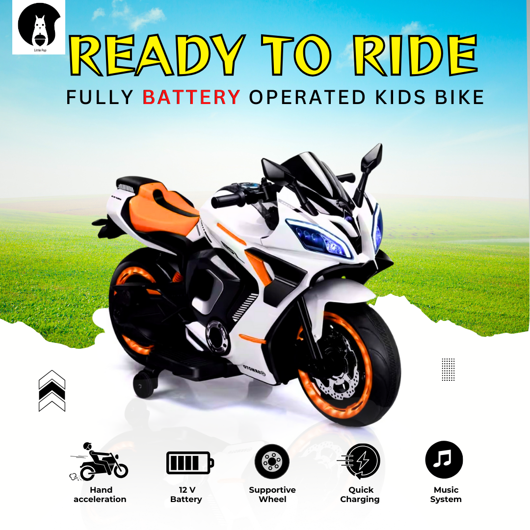 Yamaha R9 Bike Rechargeable Battery Operated Bike for Kids | Electric Bike | LED Light & Music Bike Battery Operated Ride On