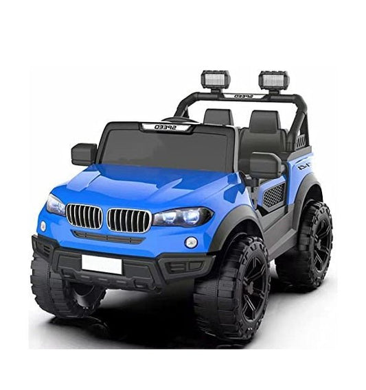 BATTERY OPERATED CAR FOR Kids Speed-888 Ride-On 12V 7ah Rechargeable Battery Operated Solid Designed Jeep for 1 to 7 Year Kids| Boys| Girls| Children - Blue