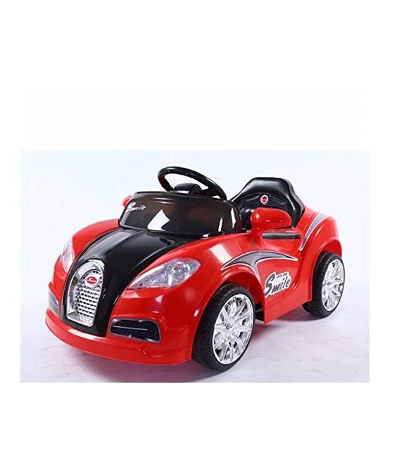 Battery Operated Car For Kids| Smiley Battery Operated Ride on car for Kids 1 to 4 Year - (Red)