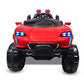 Letzride Max-D Ride on Monster Truck Jeep for Kids- The Electric Rechargeable Big Wheeler Jeep with Colored Alloys, Music, Led Lights and Swing| Battery Car for 2 to 8 Years Kid (Red)