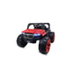 Letzride KV695 Big Wheeler Battery Operated Jeep for Kids- The Electric Ride on Car with 2x6v Batteries, Music System Swing and Remote Jeep for 2 to 4 Years Children to Drive (Red)