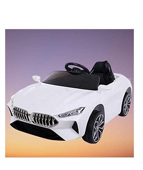 Battery Operated Car For KIDS| Ride on for Kids with Battery and Music System (White) Age 1 to 4 Years