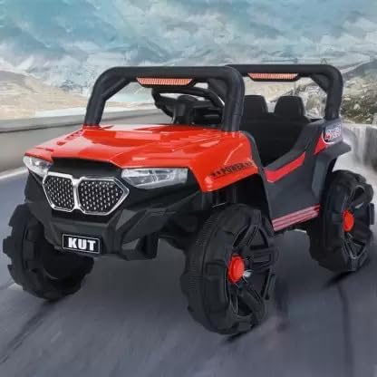 Letzride SUV Ride-On Battery Operated Remote Control Jeep for Kids 1 to 4 Year - Red