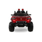 Letzride Max-DX Ride on Monster Truck Jeep for Kids- The Electric Rechargeable Big Wheeler Jeep with Colored Alloys, Music, Led Lights and Swing| Battery Car for 2 to 8 Years Kid - Red