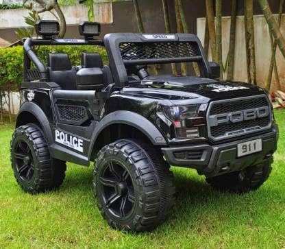 Battery Operated 4x4 Big Size Jeep 12V Battery Jeep Battery Operated Ride On -Black