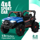 Sport Jeep | Car 12V Rechargeable Battery Operated Ride on Jeep for Kids | 2 to 4 Years Boys & Girls - Blue