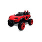 Letzride Max-D Ride on Monster Truck Jeep for Kids- The Electric Rechargeable Big Wheeler Jeep with Colored Alloys, Music, Led Lights and Swing| Battery Car for 2 to 8 Years Kid (Red)