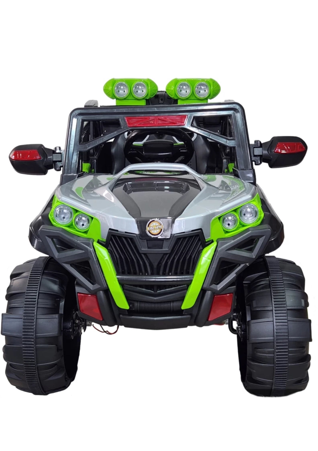 Battery Operated 4x4 Big Size 12V Battery Ride On Truck, Jeep for Kids Drive 2 to 10 Years | Motor for Steering | Remote Control | Suspensions | Jumbo Driving Car