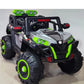 Battery Operated 4x4 Big Size 12V Battery Ride On Truck, Jeep for Kids Drive 2 to 10 Years | Motor for Steering | Remote Control | Suspensions | Jumbo Driving Car