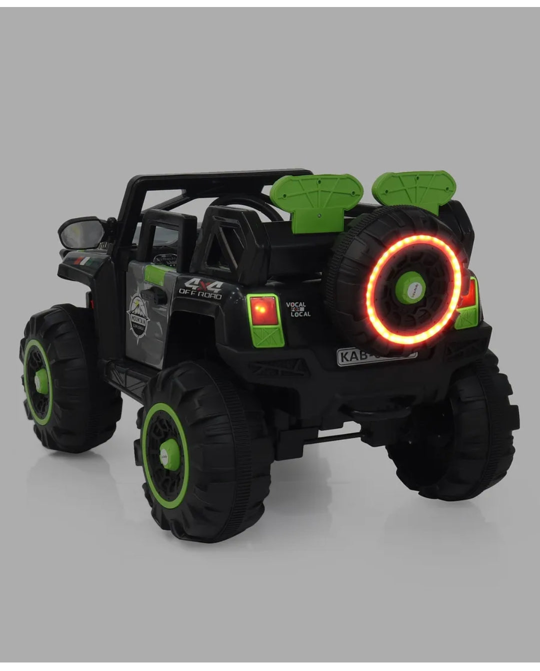 Battery Operated 4x4 Big Size 12V Battery Ride On Truck, Jeep for Kids Drive 2 to 10 Years | Motor for Steering | Remote Control | Suspensions | Jumbo Driving Car