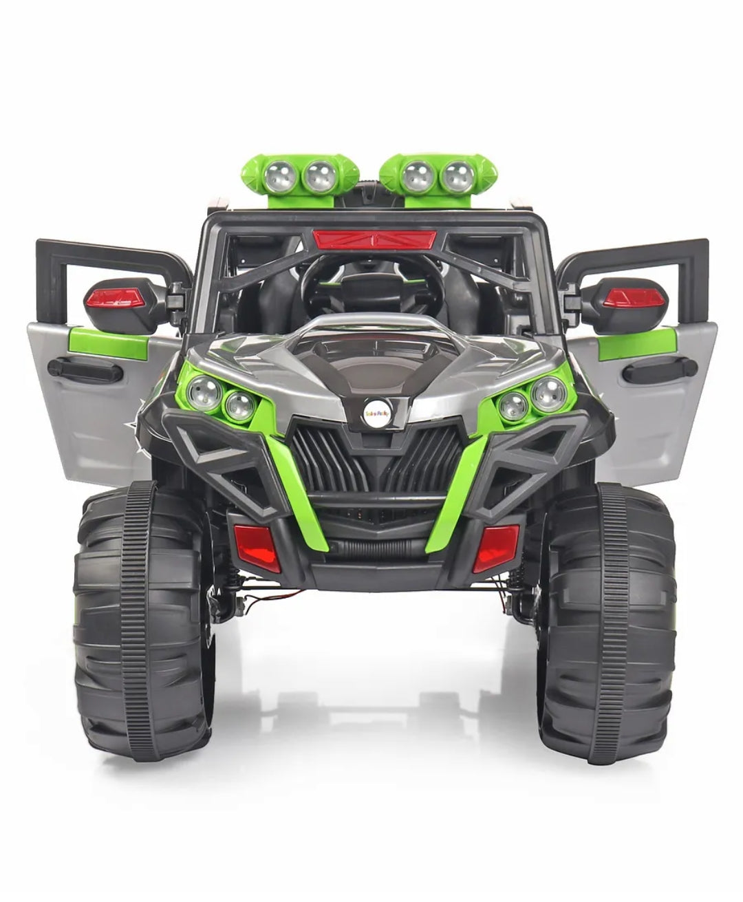 Battery Operated 4x4 Big Size 12V Battery Ride On Truck, Jeep for Kids Drive 2 to 10 Years | Motor for Steering | Remote Control | Suspensions | Jumbo Driving Car