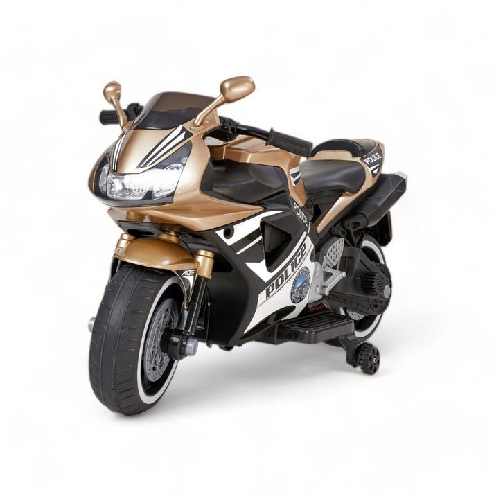 Battery operated police motorcycle best sale